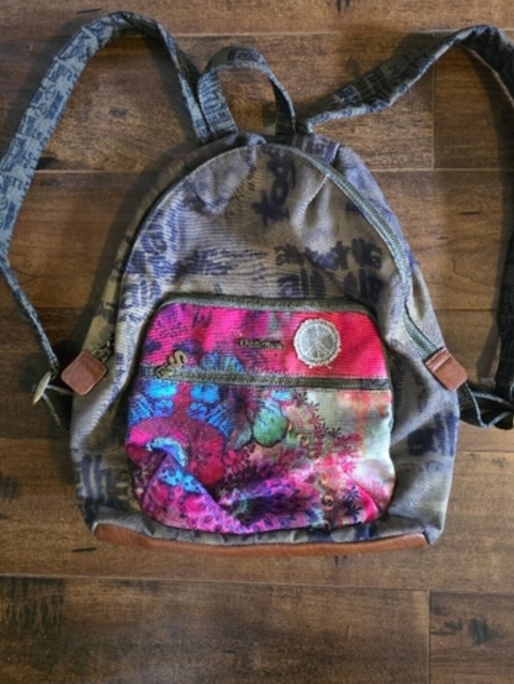 NWOT Desigual Colorful Patterned Small Backpack - Picture 5 of 5